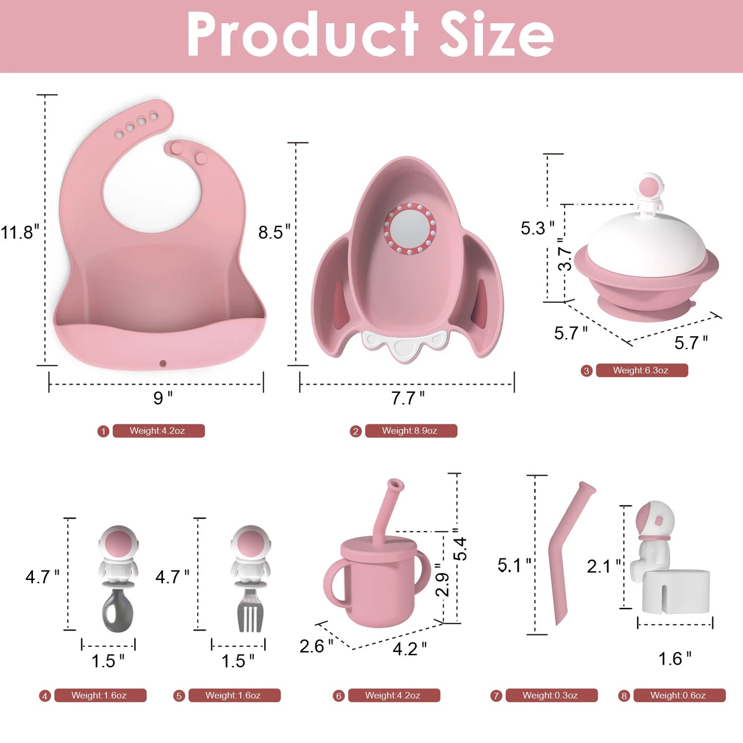 Kitchen Baby Toddler Space Rocket Set