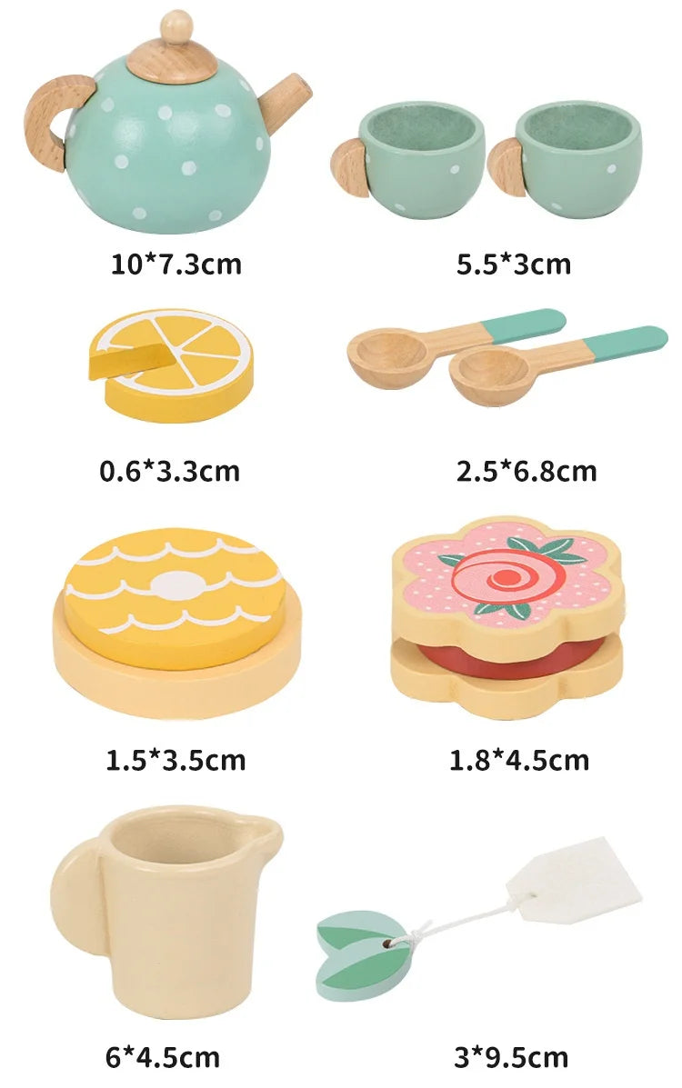 Wooden Tea Set