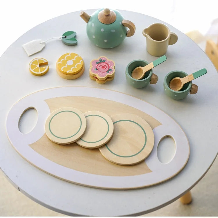 Wooden Tea Set
