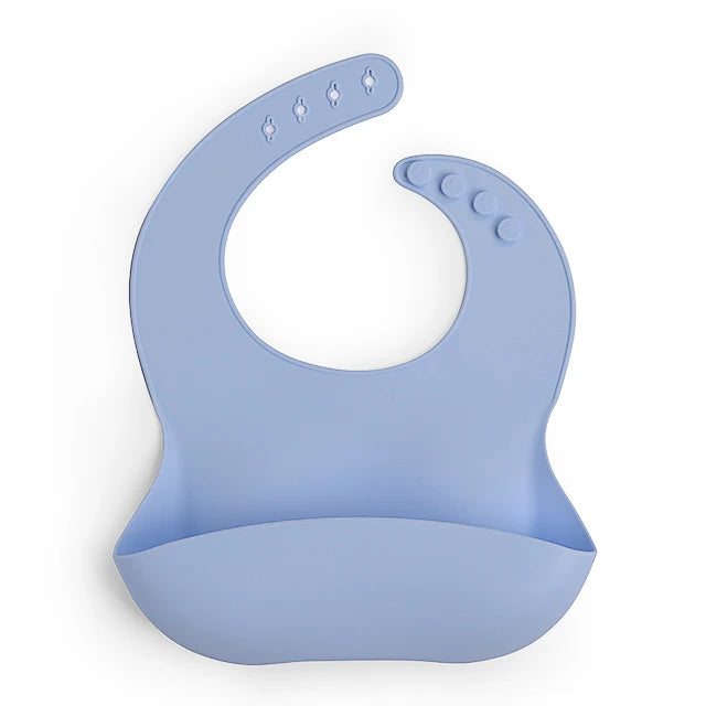 BPA Free Non Toxic Children Dishes Utenisl Dinnerware Kid Tableware Silicone Baby Feeding Set Suction Silicone Bib Bowl Plate