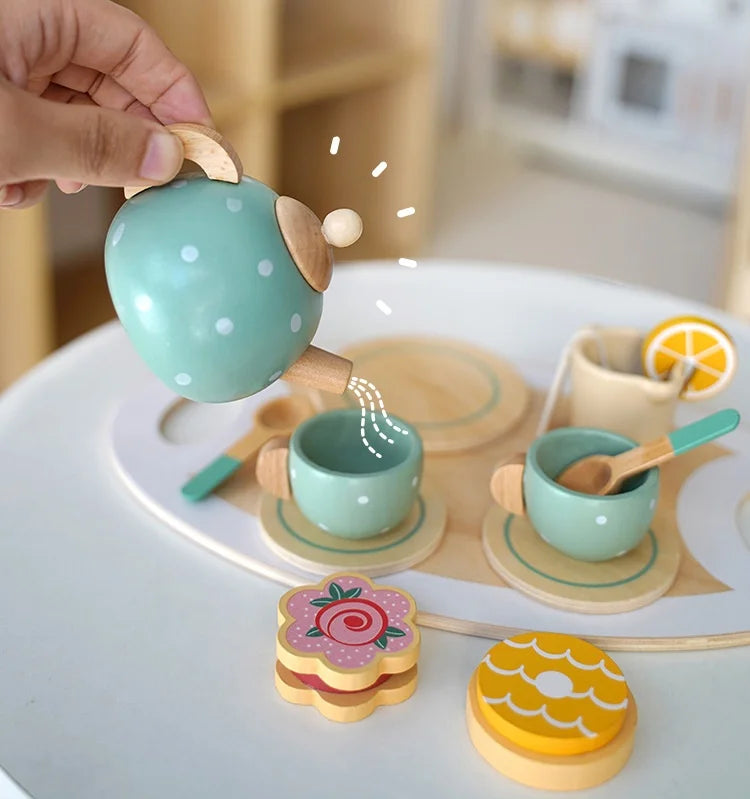 Wooden Tea Set