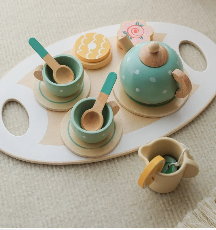 Wooden Tea Set